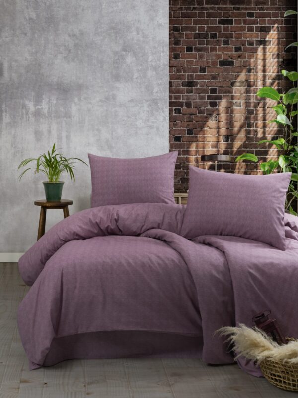 Çift Kişilik Battal Boy Nevresim Takımı %100 Pamuk Gül Kurusu | Rose