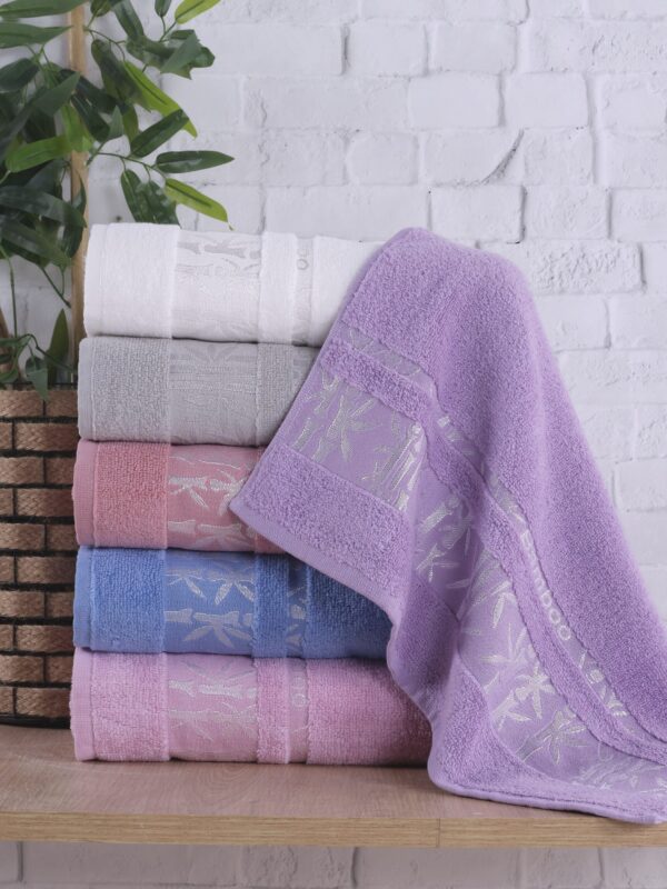 6 Adet %100 Bambu El Yüz Havlusu Seti 50x90 cm – Bamboo