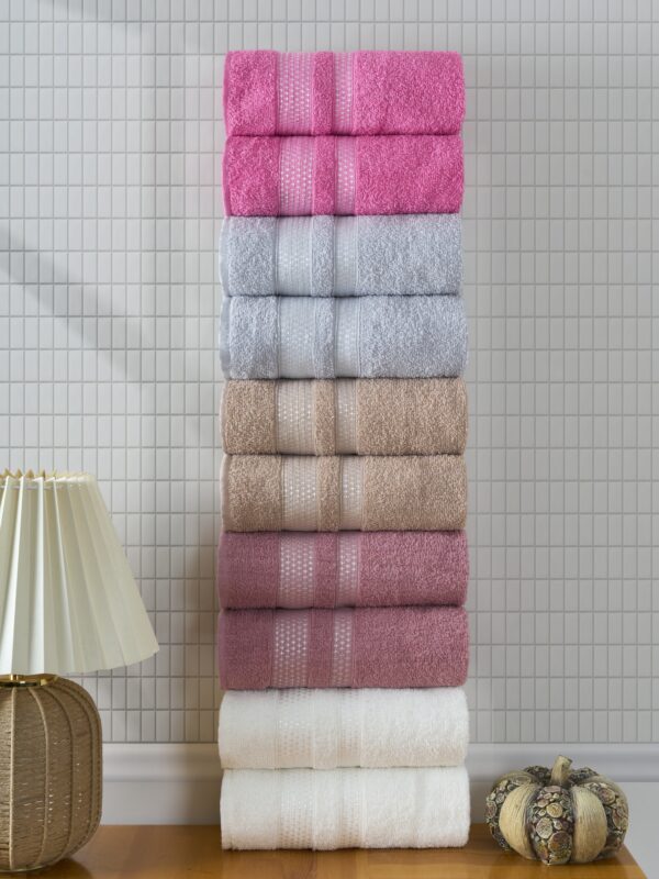 10’lu El & Yüz Havlusu Seti 50x80 cm %100 Pamuk – Stars