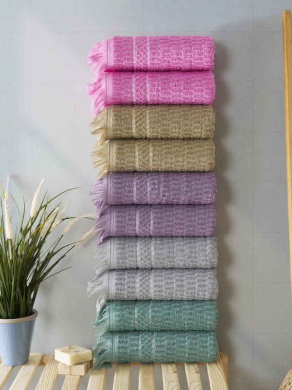 10’lu El & Yüz Havlusu Seti %100 Pamuk – Lina